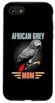 Coque pour iPhone SE (2020) / 7 / 8 Perroquet gris africain vintage Congo pour ornithologue