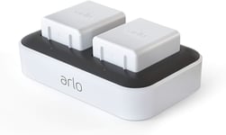 Dual Charging Station for Arlo Pro 3, 4, 5, Ultra 2, Go 2 - Fast Charge, White