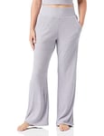 Triumph Women's Thermal Wide Trouser High Waist Pajama Bottom, Dark Grey Blend, 38 UK