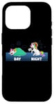 Coque pour iPhone 16 Pro Sleep All Day Play Games All Night Unicorn Gamer