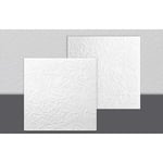 Saarpor - decosa Dalle de plafond AP101 (Bern) - polystyrène - blanc - effet crépi - 50 x 50 cm - 5 sach. (=10 m2) - blanc