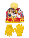 Paw Patrol Set Cap + Glooves Gul