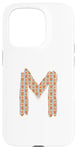 Coque pour iPhone 15 Pro Lettre rétro en gras hiboux – M – Design – Alphabet – Marqueur