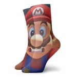 LREFON Chaussettes de Compression Mario Game Super Chaussettes équipage drôle décontracté Unisexe Impression Cheville Sport Chaussette