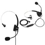 Telephone Headphone Noise Cancelling 3.5Mm Elbow Single Ear Business Heads