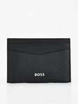 Boss New Crosstown Nikel Logo Card Holder - Black