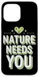 Coque pour iPhone 13 Pro Max Optimisme climatique Journée de la Terre Durabilité Green Future