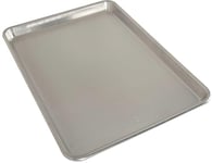 Nordic Ware Naturals Baker's Half Sheet Pan, Aluminium Baking Sheet with Superior Heat Conductivity, Premium Bakeware Made in The USA, Silver