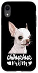 Coque pour iPhone XR Chihuahua Maman Blanche Chiwawa Mère Chihuahua Maman