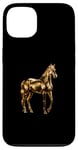 iPhone 13 Horse Gold Case