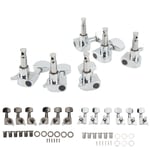 Small Square Fully Enclosed Locking Tuners 3L 3R Metal String Tuning Pegs Gu NDE