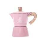 Kaxofang Coffee Maker Aluminum Mocha Espresso Percolator Pot Coffee Maker Moka Pot 3Cup Stovetop Coffee Maker 150Ml(Pink)