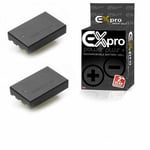 Ex-Pro Digital Camera Battery NB-1LH for Canon IXUS IXY Powershot Cameras 2 PACK