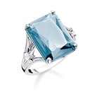 Thomas Sabo Women Ring Blue Stone Star 925 Sterling Silver TR2261-644-31