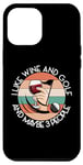 Coque pour iPhone 15 Pro Max J'AIME LE WINE LE GOLF ET PEUT-ÊTRE 3 PERSONNES Green GOLF