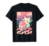 Cat Strawberry Milk Anime 90s Japanese Cat Japan T-Shirt