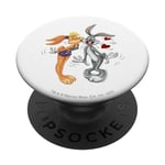 Looney Tunes Bugs and Lola Kiss Valentine's Day PopSockets PopGrip Interchangeable