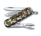 Victorinox, Classic, Swiss Army Pocket Knife, Small, Multi Tool, Camping, 7 Functions, Blade, small, Nail file, Screwdriver 2.5 mm