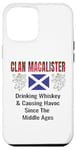 Coque pour iPhone 15 Plus Clan MacAlister Tartan Nom de famille écossais Scotland