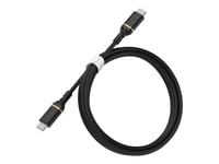 OtterBox Fast Charge Cable Standard - Câble USB - 24 pin USB-C (M) pour 24 pin USB-C (M) - USB 2.0 - 1 m - noir scintillant