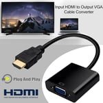 HDMI INPUT to VGA OUTPUT – HDMI to VGA Converter Adapter for PC DVD TV Monitor