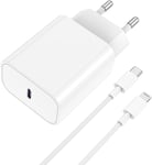 2-Pack Iphone Chargeur Rapide Et 2m Câble Usb C To Lightning [Mfi Certifié] 20w Chargeur Iphone 13 14 Secteur Type C Adaptateur Pour Iphone 14 Plus/13 Pro Max/12 Mini/11 Pro/Xr/Xs/Se/8/7/Ipa.[V1045]