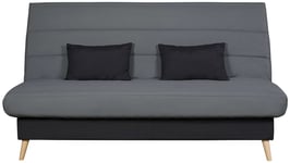 Banquette lit clic clac CELESTE SIMMONS coloris gris