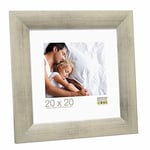 Deknudt Frames S53GD7 Cadre Photo Bois Gris/Argenté 18 x 24 cm