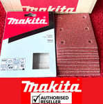 10xGenuine Makita 114mmX101 Palm Sander 1/4" Sanding Sheets DBO480Z -40Grit