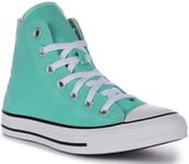 Converse A03796C Chuck Taylor Hi Top Cyber Trainer Teal UK 3 - 8