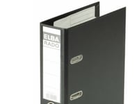 Elba Lever Arch File Rado Plast, 75 Mm, For A5 Portrait, Pvc Black, A5, Pvc, Sort, 500 Ark, 75 Mm, 230 Mm