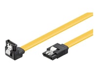 goobay - Câble SATA - Serial ATA 150/300/600 - SATA pour SATA - 50 cm - connecteur à 90°, verrouillé