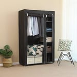 Armoires penderie etagère tissu noir entrée chambre camping 17210543cm - Sifree