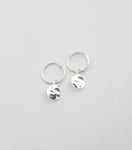 SYSTER P Minimalistica Hammered Earrings Silver