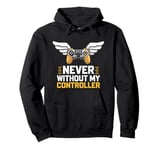 Never Without My Controller Retrogaming Video Game Gift Pullover Hoodie