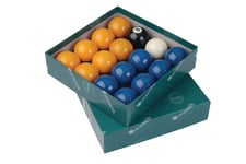 ARAMITH BLUE & YELLOW  PREMIER LEAGUE POOL BALL SET (1 7/8 WHITE)