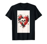 Tattoo Sketch Mexican Art Rose Dia Skull art Edgy T-Shirt