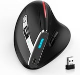 Souris Sans Fil Souris Ergonomique Sans Fil Gamer Peut Être Chargé Vous Pouvez Personnal R Les Touches De Raccourci Apporter 8 Clés Et 5 Niveaux Dpi Réglables Connexion Bluetooth¿Noir¿