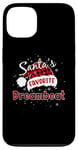 Coque pour iPhone 13 Plaid de Noël Dreamboat préféré de Funny Santa