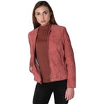 Veste Rose Garden  ELISA CURVE GOAT SUEDE MINERAL RED