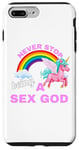 iPhone 7 Plus/8 Plus Fun Graphic-Never Stop Being A Sex God Case