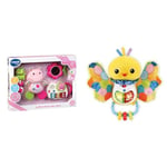 VTech - Coffret Naissance Éveil des Sens Rose, Premiers Jouets Bébé, Doudou Hippo en Peluche & Hochet PIOU-PIOU Éveil des Sens, Hochet Bébé Interactif et Musical, Jouet Sensoriel, Oiseau