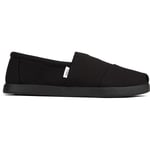 Toms Mens Alpargata Shoes - Black - Size UK 7