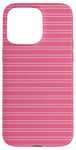 Coque pour iPhone 15 Pro Max Rose rayé mignon girly esthétique Preppy Stripe