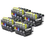 20 Printer Ink Cartridges (Set+Bk) to use with Brother MFC-J5335DW & MFC-J6530DW