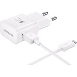 Samsung Cable De Données/De Chargement Pour Galaxy S6 Blanc Sm-G920f 2.0 Cable De Données Usb 1 Bloc D'alimentation 2 A 2000 Mah Adaptive Fast Station De Chargement Microusb Chargeur Samlw5