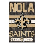 Nfl Football New Orleans Saints Slogan Wood Sign Nola