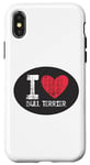 Coque pour iPhone X/XS I Love Bull Terrier - Dog Is My Life - I Love Pets