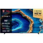 TCL 98C805K 98 Inch C805K 4K UHD HDR QLED Mini LED Smart Google TV 2024