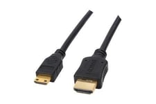 Câble HDMI vers HDMI Mini C (certifié HDMI 1.3) pour JVC HD Everio Camcorder | Remplacement | Compatible avec: GZ-HD300, GZ-HD300BEU, GZ-HD300AEU, GZ-HD300REU, GZ-HD320, GZ-HD320BEU, GZ-HM200...